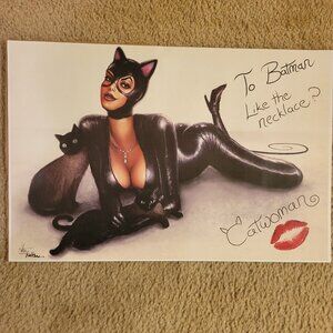 Signed Catwoman Necklace Print